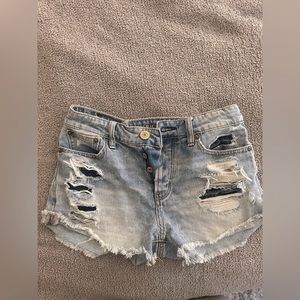 American Eagle Distressed Jean Shorts Size 00